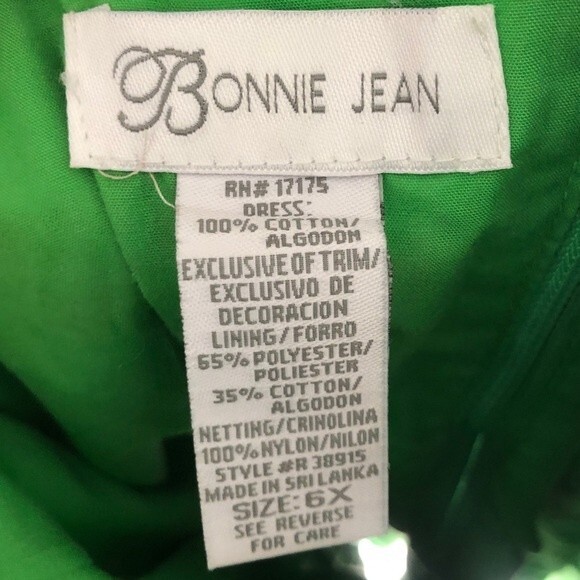 Bonnie Jean Size 6X Polka Dot Bow Floral Twirl Dress - Picture 8 of 10